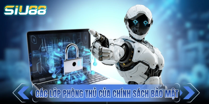 Chính Sách Bảo Mật SIU88 - Đảm Bảo Dữ Liệu An Toàn 100% Các lớp phòng thủ của chính sách bảo mật SIU88
