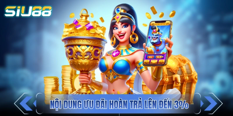 Khuyến Mãi SIU88 - Ưu Đãi Ngập Tràn Từ Code Tân Thủ Đến Thưởng Nạp Nội dung ưu đãi hoàn trả lên đến 3%